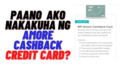 Paano Ako Nagkaroon Ng Bpi Credit Card Youtube