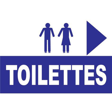 Panneau Toilettes A Droite