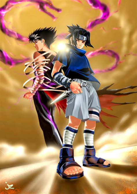 sasuke and hiei crossover by earache-J on DeviantArt