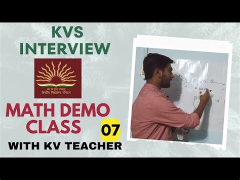 Kvs Prt Addition Math Demo Teaching Mock Class Kvs Interview