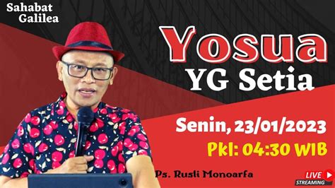 Yosua YG Setia Ps M Rusli Monoarfa SG 820 Senin 23 01 2023