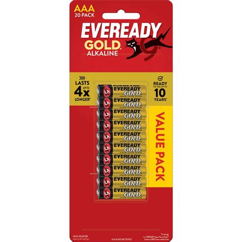 Eveready Gold Aaa Batteries 20 Pack Woolworths