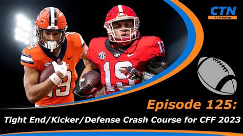 College Fantasy Football Tight End Defense Kicker Crash Course For