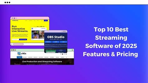 The Best Streaming Software For Features Pricing