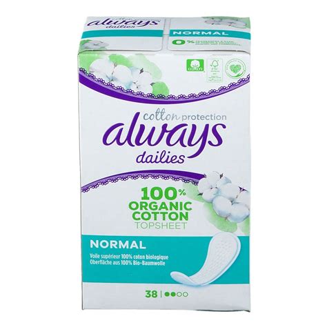 Always Dailies Cotton Protection Prot Ge Slips Normal Pc S