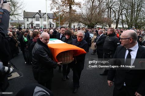 The funeral procession of Shane MacGowan arrives at Saint Mary's of ...