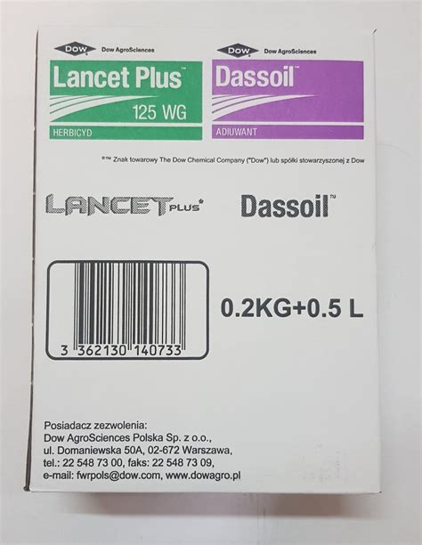 Lancet PLUS 125WG 0 2kg Dassoil 0 5l Lewmik