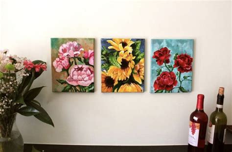 Acrylic Flower Paintings/ prints | Acrylic flower painting, Paintings ...