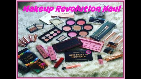 Massive Makeup Revolution Haul And Free Mystery Bag Drugstore Makeup Youtube