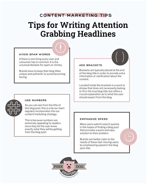 Tips For Writing Attention Grabbing Headlines Blog Titles Writing