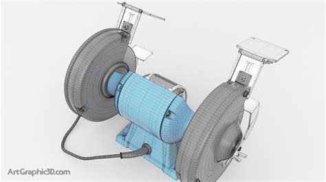 Bench Grinder Inside Diagram 3d Model Download