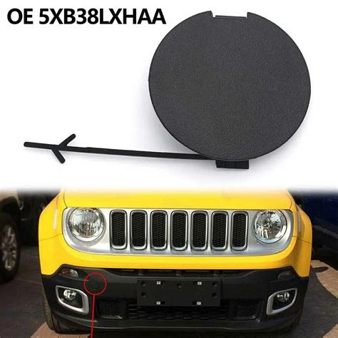 1pc Car Front Bumper Tow Hook Eye Cap Cover For Jeep Renegade 2015 2020