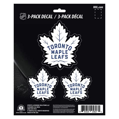 Fanmats Toronto Maple Leafs Decal 3 Pk