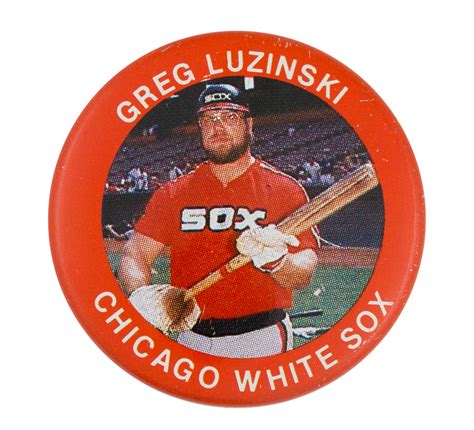 Greg Luzinski Chicago White Sox Busy Beaver Button Museum