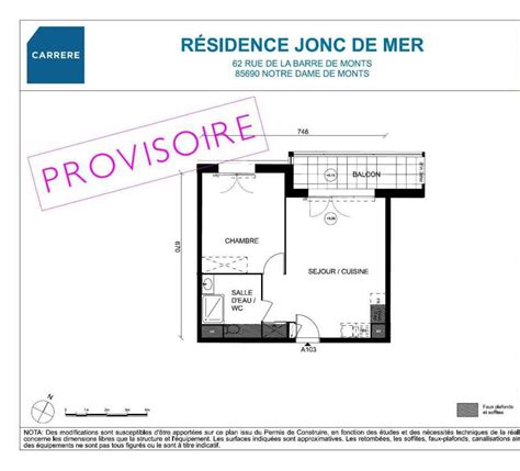 Appartement N°a104 RÉsidence Jonc De Mer T2 De 41 M² à Notre Dame De