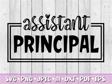 Assistant Principal Svg Digital Download Svg Jpeg Png Etsy