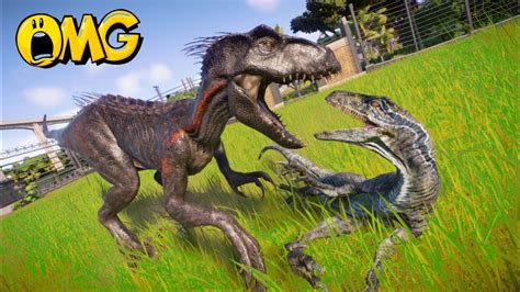 Tyrannosaurus Rex Vs Stegoceratops Jurassic World Evolution 2 Youtube