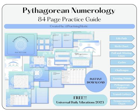 Pythagorean Numerology Practice Guide - Etsy