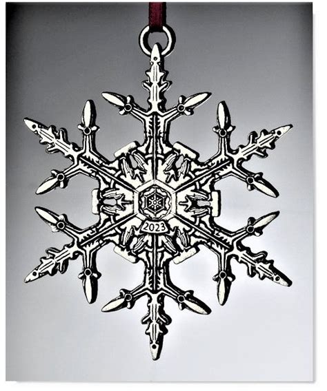 2023 Snowflake Bentley Ornament Vermont Snowflakes