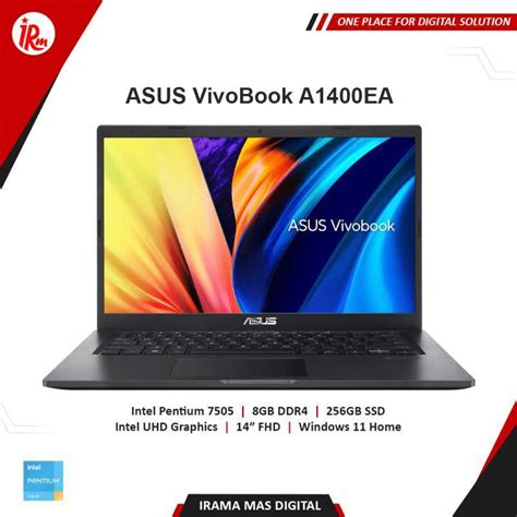 Jual Asus Vivobook A Ea Intel Pentium Gold Gb Gb Ssd Fhd