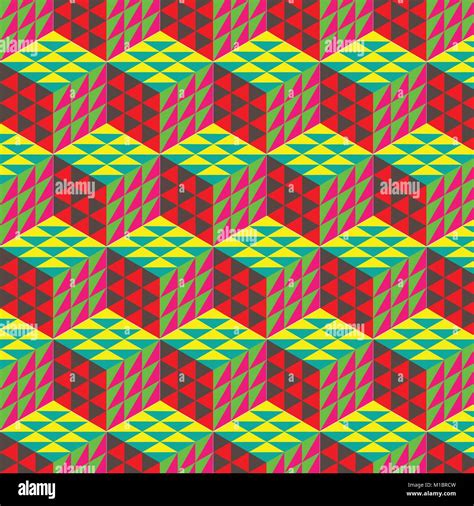 Abstract Cube Pattern Colorful Design Geometric 3d Vector Wallpaper