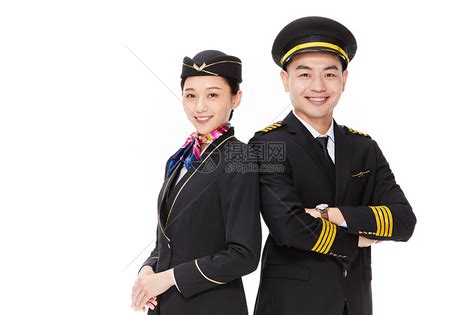 机长和空姐服务形象高清图片下载 正版图片501686502 摄图网