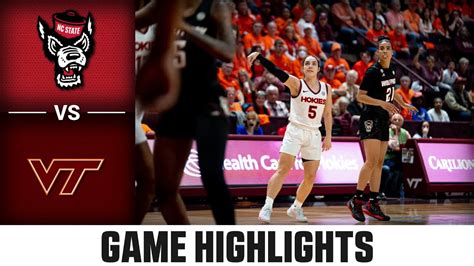 Nc State Vs Virginia Tech Womens Basketball Highlights 2022 23