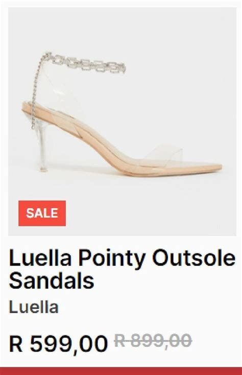 Luella Pointy Outsole Sandals Offer At Foschini