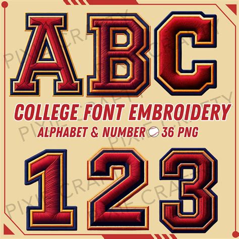 Varsity Embroidery Letters, College Font Embroidery Design, Embroidery ...