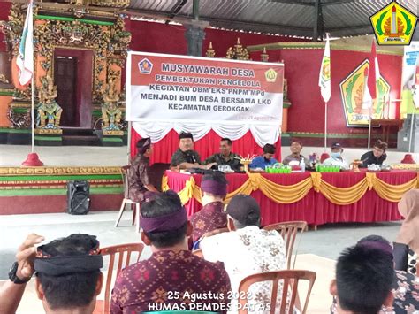 Musdes Pembentukan Pengelola Kegiatan Dbm Eks Pnpm Mpd Menjadi Bum Desa