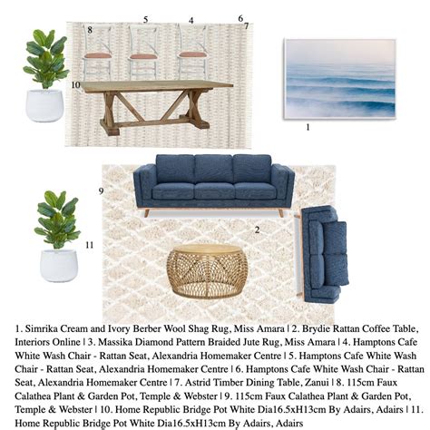 Living And Dining Room Interior Design Mood Board By Sarahjadeduckett