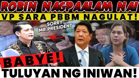 NAGPAALAM NA SEN ROBIN PADILLA SA EVP NG PDP LABAN PRES MARCOS VPSARA