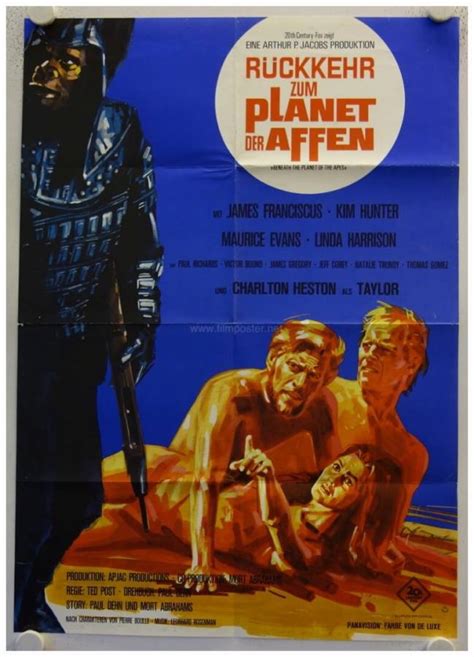 R Ckkehr Zum Planet Der Affen Originales Deutsches Filmplakat