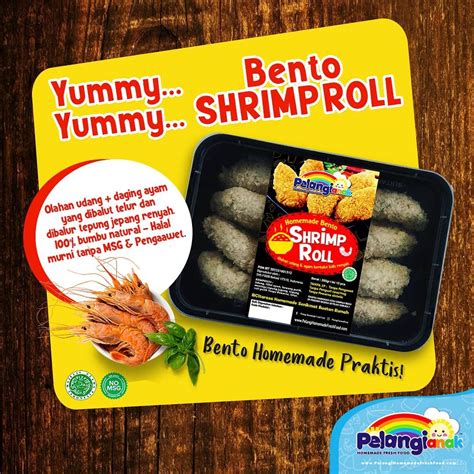 Jual Shrimp Roll Bento Sehat Olahan Nugget Udang Non Msg Non Pengawet