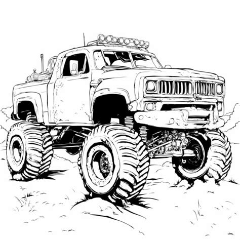 Descarga P Gina Para Colorear De Monster Truck Coloring Pages En L Nea