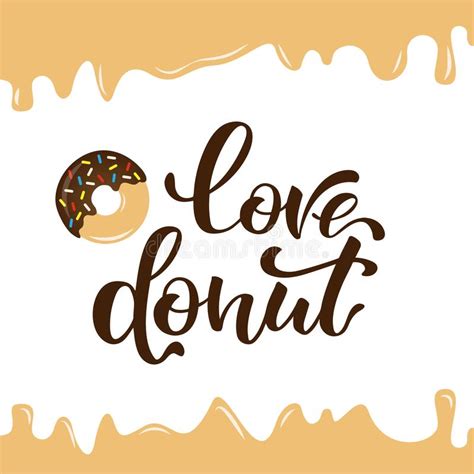 Eat And Love Donut Stock Illustration Illustration Of Sign 180483741