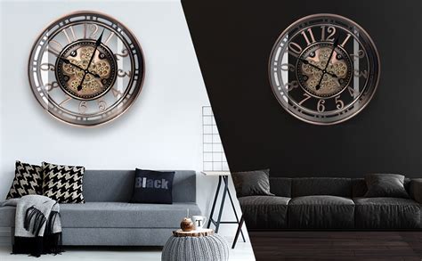 Amazon Toktekk Inch Large Decorative Wall Clock With Real