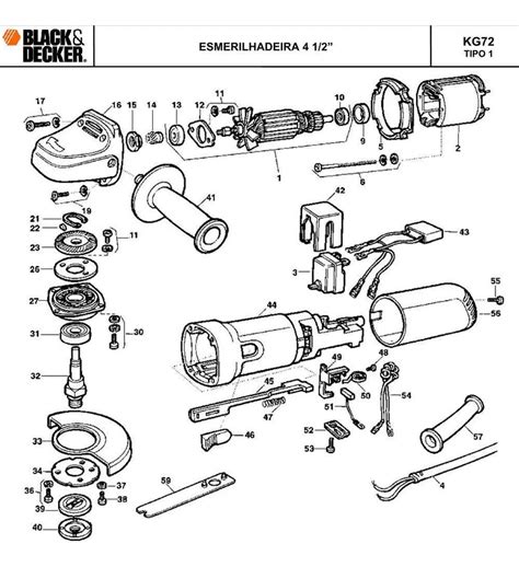Vista Explodida Esmerilhadeira G Tipo Black Decker V Mebuscar