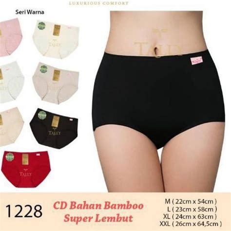 Jual Tally Cd Wanita Polos Katun Cd Bahan Bamboo Collection