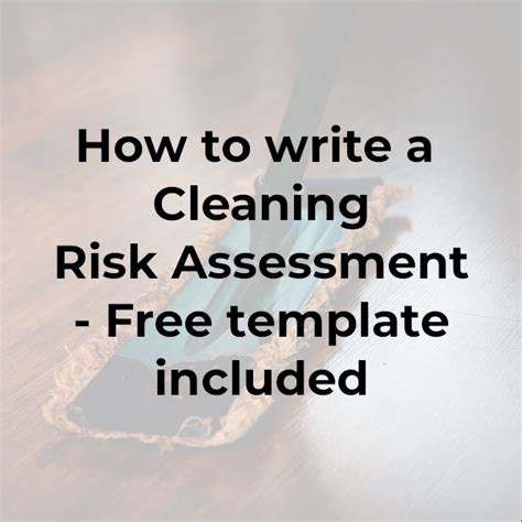 Laundry Risk Assessment Template