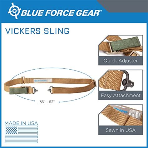 Blue Force Gear Vickers Push Button Sling Adjusts For Carrying