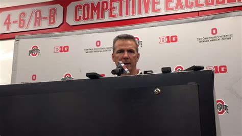 Ohio State Coach Urban Meyer April 2 2018 Youtube