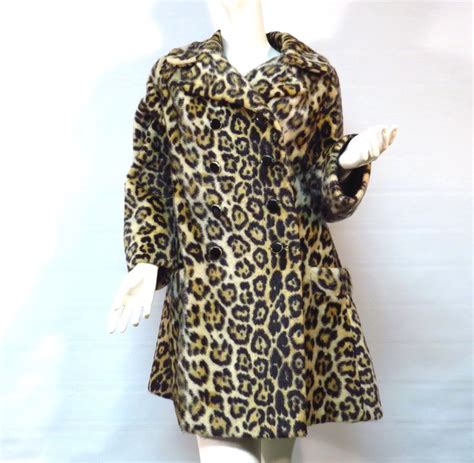 Reserved For Jennifer Faux Fur Leopard Cheetah Jacket 1950s Etsy