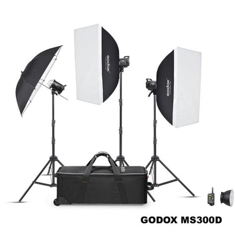 Godox MS300 D Studio 3 Light Flash Kit