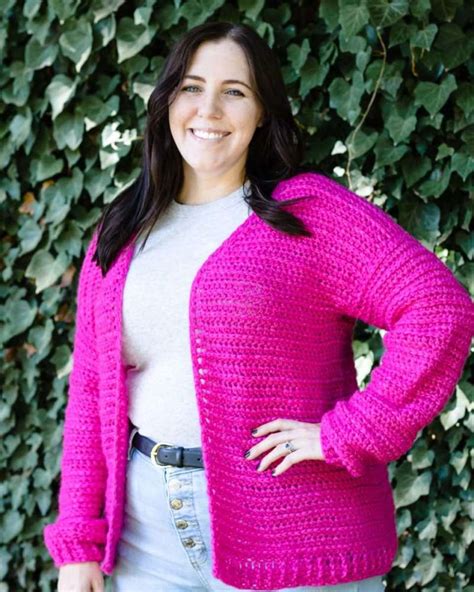 Pop The Champagne For A New Beginner Crochet Cardigan Pattern Herr Stitches