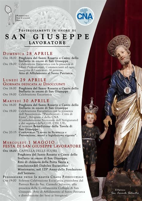 Enna Alla Parrocchia Di San Cataldo I Festeggiamenti Di San Giuseppe