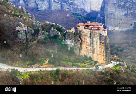 Roussanou Monastery Meteora Greece Unesco Hheritage Site And Popular