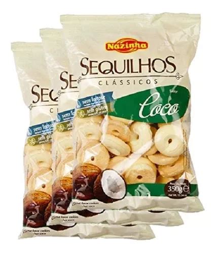 Sequilhos Coco Zero Gl Ten Zero Lactose Nazinha G Kit