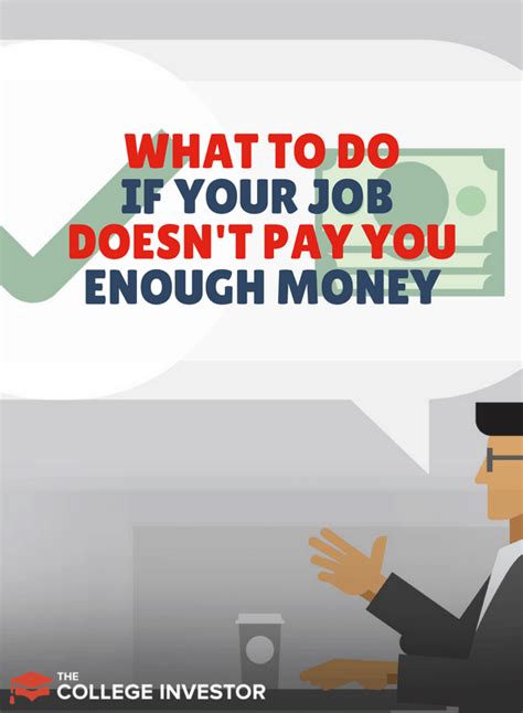 What To Do If Your Job Doesnt Pay You Enough Money Job Ways To Save