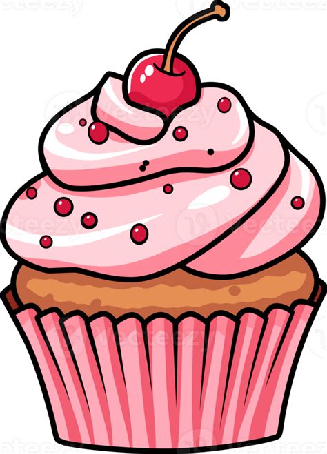 Sweet Cupcake Vector Illustration Eps Cupcake Vector Cupcake